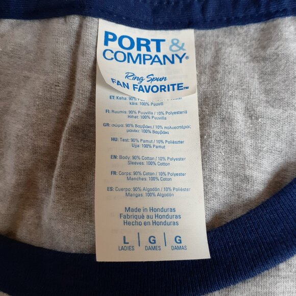 One Fish Two Fish Red Fish Blue Fish - New Navy Blue & Grey Baseball Tee T-Shirt - Picture 4 of 5